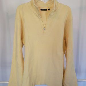 Amber Sun 1/4 Zip Sweater_Yellow_Size XL